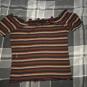 off the shoulder crop top